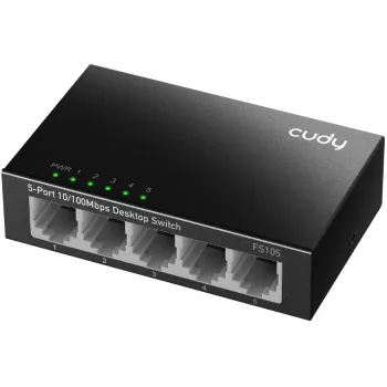 Nevaldomas komutatorius Cudy FS105 5 prievadai Fast Ethernet 10/100 juodas