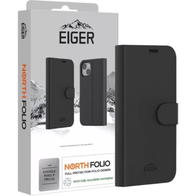 Eiger North Folio dėklas Google Pixel 9 Pro XL juodas (EGCA00610)
