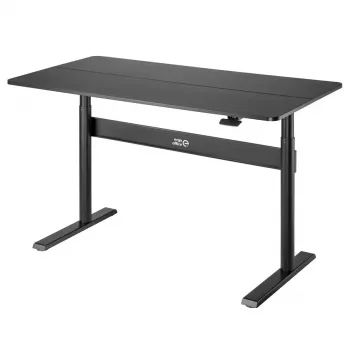 Ergo biuro stalas su stalviršiu, dujinė spyruoklė, reguliuojamo aukščio, darbui stovint ir sėdint, maks. aukštis 115 cm, ER