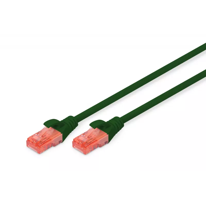 Digitus Professional - Jungiamasis kabelis - RJ-45 (M) į RJ-45 (M) - 50 cm - UTP - CAT 6 - IEEE 802.3 - Be halogenų, Lietas, Su apsauga nuo užkabinimo - Žalia (DK-1617-005/G)