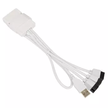 USB šakotuvas Lian Li PW-U2TPAW Type A kištukas 1 į 3 IDC 9 kontaktų