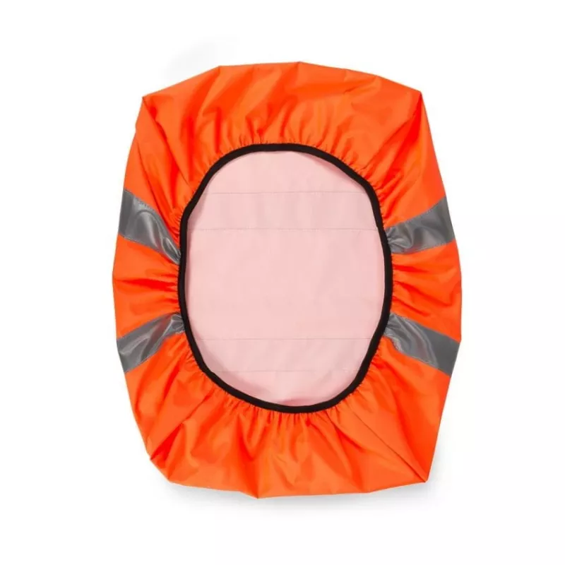Oranžinis apsauginis lietaus užtiesalas HI-VIS 25 l kuprinei