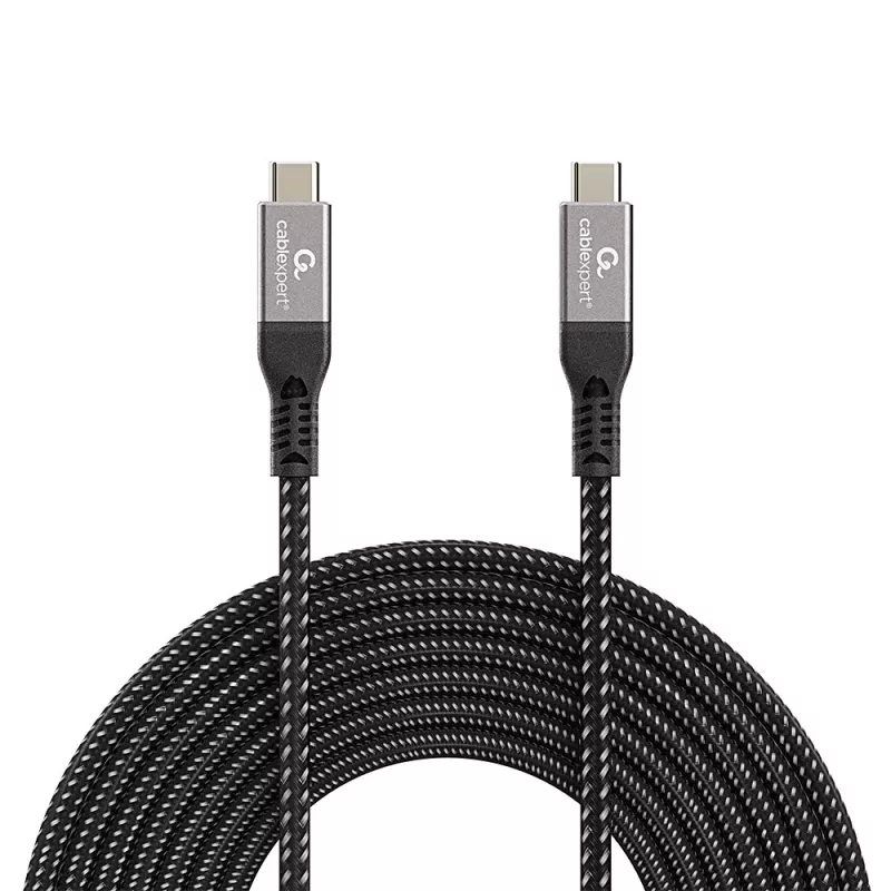 USB-C į USB-C kabelis GEMBIRD CCBP-USB4-CMCM240 1,5 m, USB4 Gen 3x2, 40 Gbit/s, 240 W, juodas