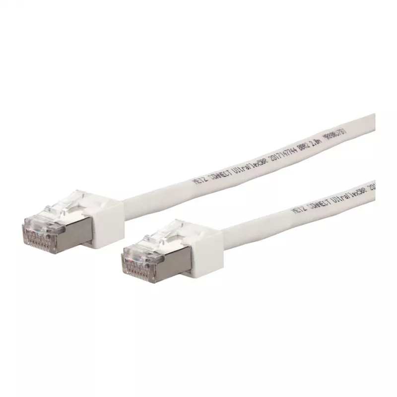 Metz Connect komutacinis kabelis Cat.6 Ultraflex500 VoIP AWG 26 5,0 m baltas