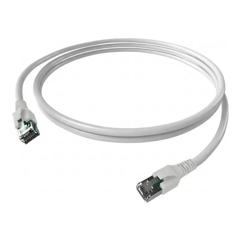 Easylan CP1KWBWBW0050 RJ45 tinklo kabelis, komutacinis kabelis CAT 6a S/FTP 5 m baltas 1 vnt.