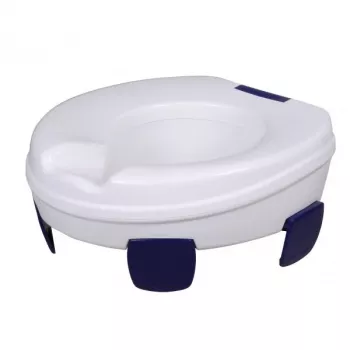 Tualeto sėdynės prailginimas HERDEGEN Sahag 580540 mėlynas baltas apvalus 410×420×110 mm polipropilenas, maks. apkrova 185 kg