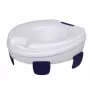 Tualeto sėdynės prailginimas HERDEGEN Sahag 580540 mėlynas baltas apvalus 410×420×110 mm polipropilenas, maks. apkrova 185 kg