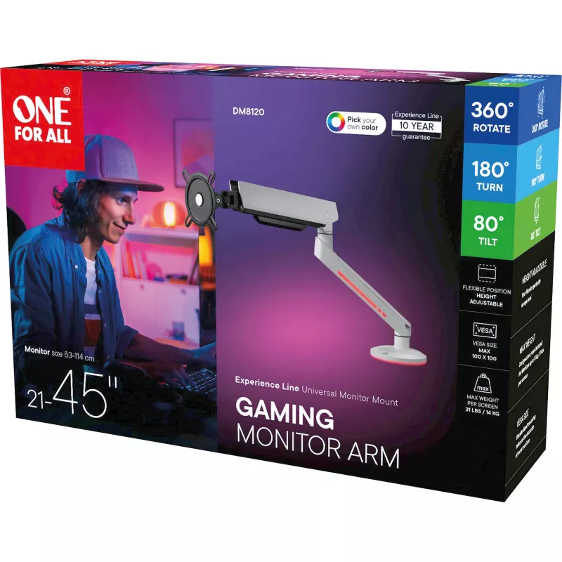 One For All DM8120 Experience-line VESA montavimo komplektas LCD ekranui 21-45 RGB