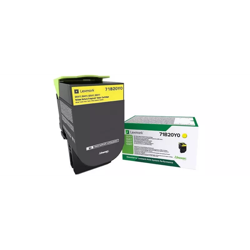 Tonerio kasetė Lexmark 71B20Y0 2300 puslapių Geltona