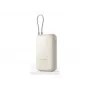Xiaomi 10000mAh išorinė baterija su įmontuotu kabeliu, smėlio spalvos