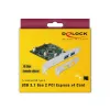 Delock PCI Express x4 plokštė su 2 išoriniais USB 3.1 Gen 2 Type-A lizdais (90298)