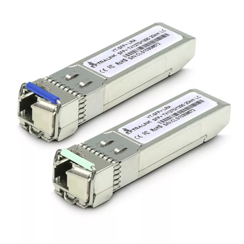 Extralink SFP+ 10G WDM modulio pora 10Gbps 1270/1330nm vienmodis 20km LC DOM