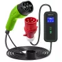 Qoltec Mobile EV Car Charger Adjustable 2in1 Type2 | 11kW | CEE 5 PIN | LCD | 3 fazės | Nešiojamas | Sieninė dėžutė | 5m
