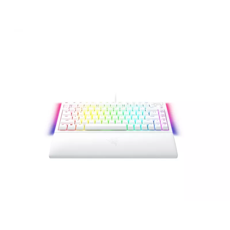 Mechaninė žaidimų klaviatūra Razer JuodaWidow V4 75% USB QWERTY US English balta