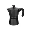 Moka kavinukas Maestro MR-1666-3-Juoda, rankinis 3 puodelių aliumininis kavos virimo aparatas, 150 ml, juodas