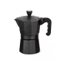 Moka kavinukas Maestro MR-1666-3-Juoda, rankinis 3 puodelių aliumininis kavos virimo aparatas, 150 ml, juodas