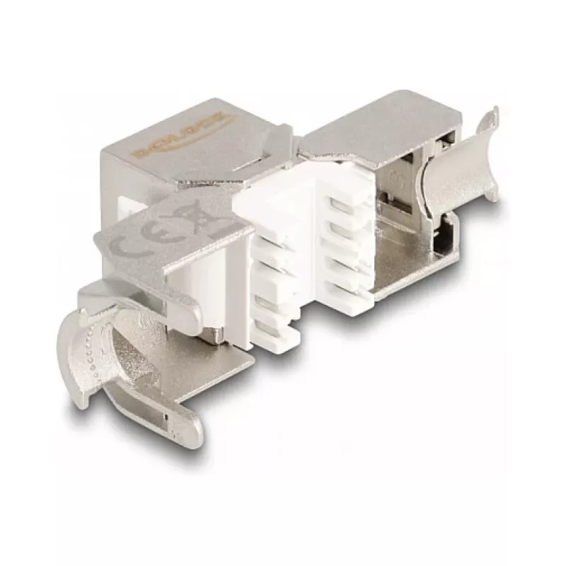 DeLOCK Keystone modulis RJ45 lizdas prie LSA Cat.6A be įrankių su raudonu dulkių gaubteliu