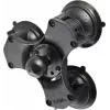 RAM Mounts užsukamo trigubo siurbtuko rutulinis pagrindas 3,81 cm, juodas