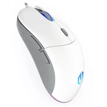 ENDORFY GEM Plus Onyx Balta pelė, žaidimams, dešiniarankiams, USB Type-C, optinė, 19000 DPI