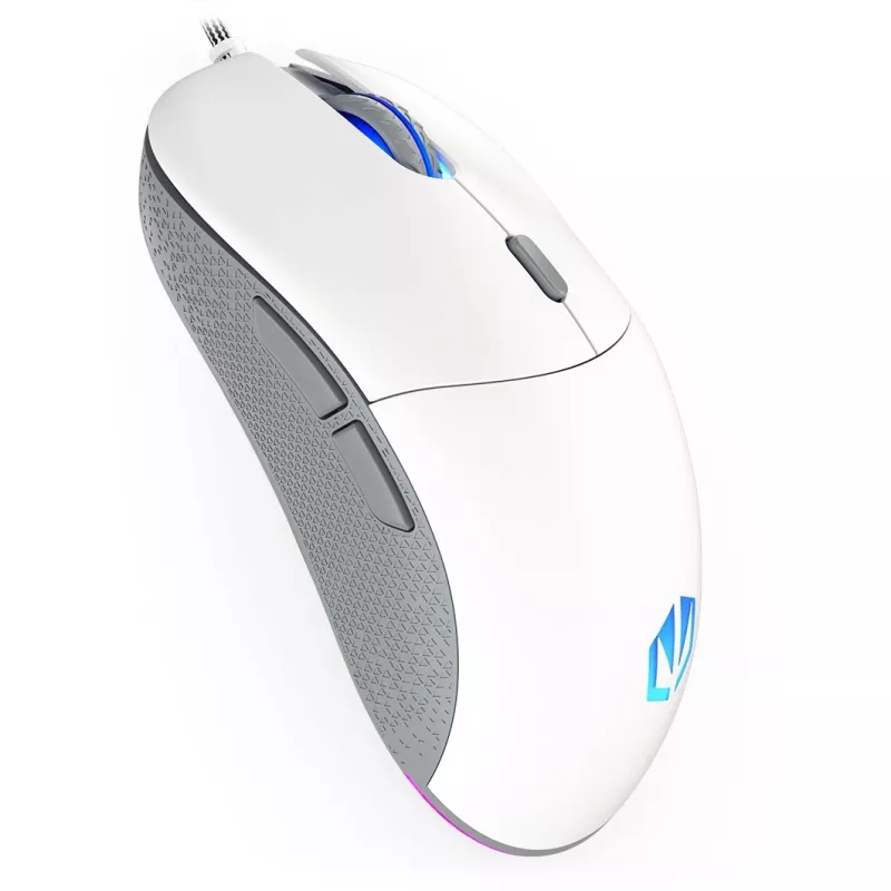 ENDORFY GEM Plus Onyx Balta pelė, žaidimams, dešiniarankiams, USB Type-C, optinė, 19000 DPI