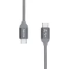 USB laidas Nevox 1654 USB 2.0 2m USB C pilka, sidabrinė
