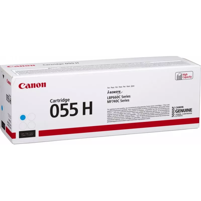 Canon 055H dažų kasetė 1 vnt. Originali žydra
