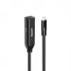 Prailginimo laidas Unitek U1335ABK01 USB-C patinas į patelę, 10 Gbps, 5 m, juodas