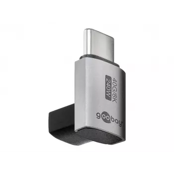 Goobay USB-C adapteris, vertikalus 90° pasukamas, USB4 - kištukas > (74444)