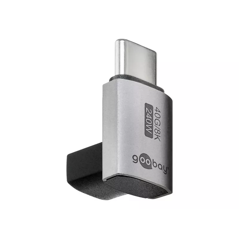 Goobay USB-C adapteris, vertikalus 90° pasukamas, USB4 - kištukas > (74444)