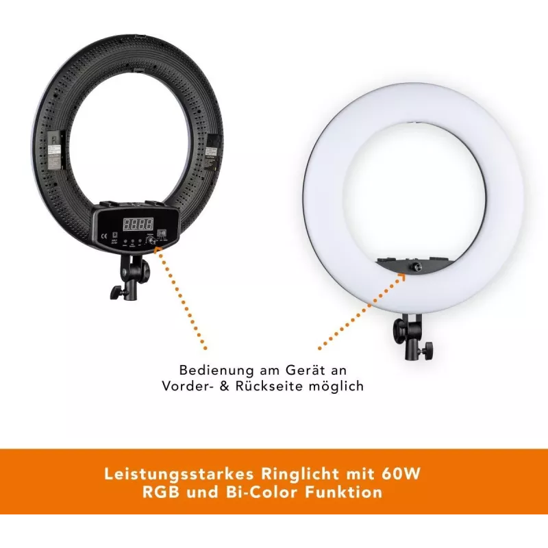 Walimex pro LED Rainbow 60W RGBW Ringleuchte (1023116)