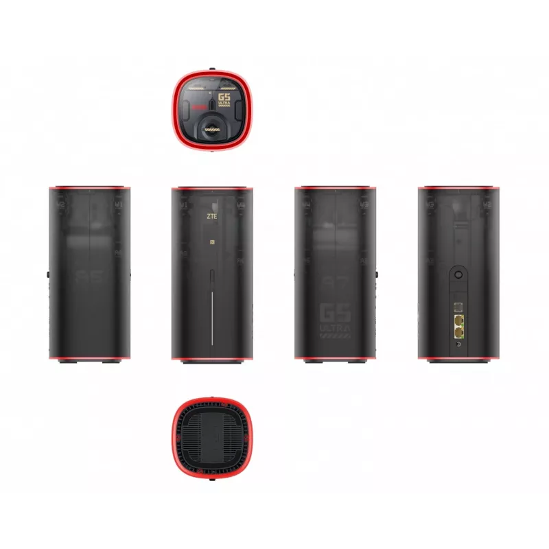 Maršrutizatorius ZTE MC8512 G5 Ultra Juoda-Red Gaming