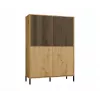 KAMARO 4DK plonas/GŁ ąžuolas ARTISAN DISPLAY CABINET