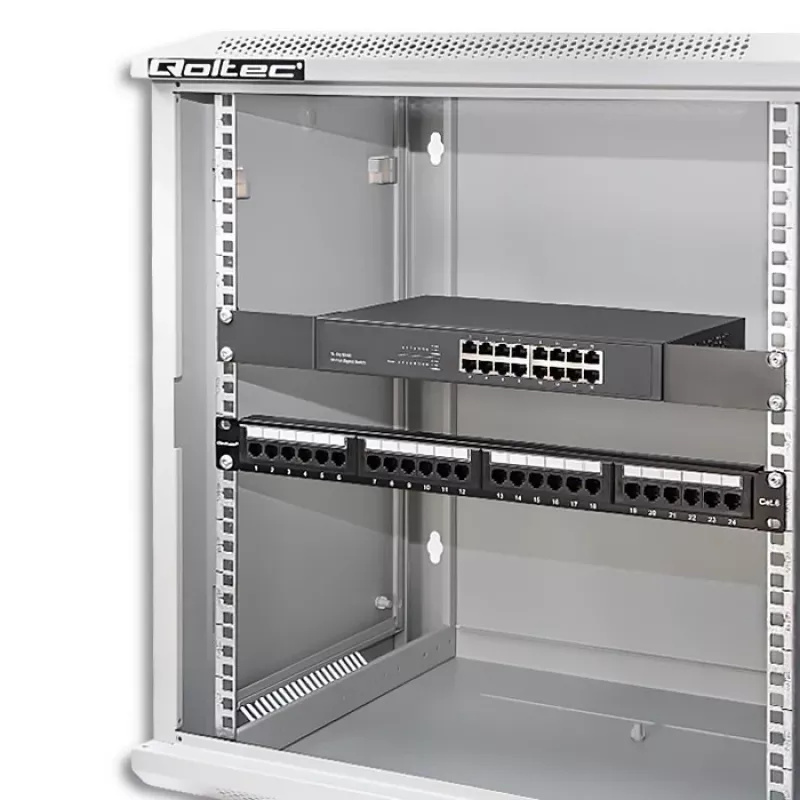Stovo spinta QOLTEC 19 colių 12U modelis 54485 — tinklo / serverių korpusas