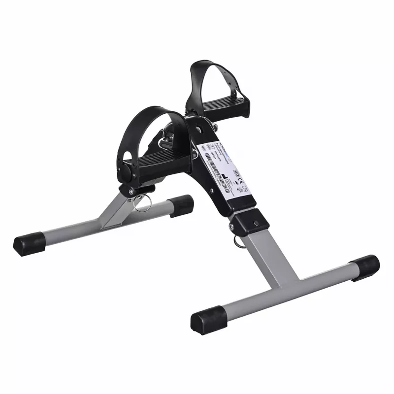 Reabilitacinis pedalų treniruoklis ActionMed RR100AM — kompaktiškas sulankstomas įrenginys su 2 pedalais, reguliuojamu pasipriešinimu ir mechaniniu skaitikliu