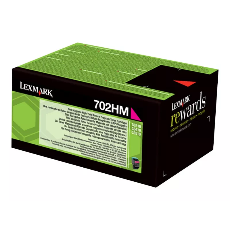 Lexmark 702HM rausvai raudonos spalvos dažų kasetė 3000 puslapių