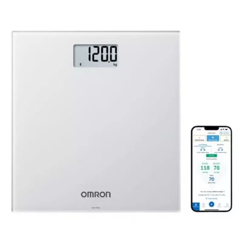 Omron HN300T2 Intelli IT stačiakampės pilkos elektroninės asmeninės svarstyklės