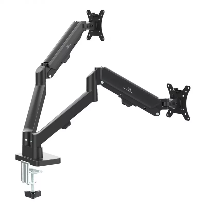 Maclean 2 monitor mount, gas spring, 17-32, 2-10kg, Juoda, MC-134