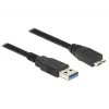 USB laidas DeLOCK 85074 USB 3.2 Gen 1 2m USB A Micro-USB B Juodas