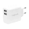 LogiLink maitinimo blokas - 12 W - 2,4 A - 2 išvesties prievadai (USB)