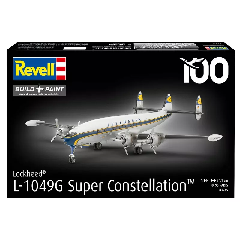 Plastikinis modelio rinkinys REVELL Lockheed L.1049G Super Constellation Lufthansa livery