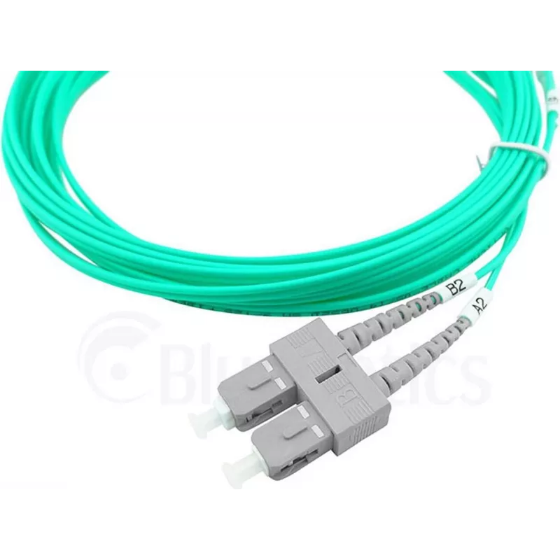 Optinis komutacinis kabelis CBO BlueOptics SFP3233EU1MK 1 m OM3 SC–ST žalios spalvos
