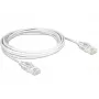 DeLOCK - komutacinis kabelis - RJ-45 (V) - RJ-45 (V) - 50cm - UTP - CAT 6 - be halogenų - balta (83780)