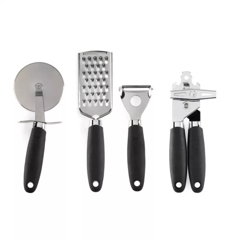 Virtuvinių įrankių rinkinys Russell Hobbs Venus Collection 4 vnt. juoda
