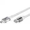 Goobay 74177 - tinklo adapteris kabelis USB 3.1 Type C Gigabit Ethernet 3 m - Network Card - 1.000 Mbps (74177)