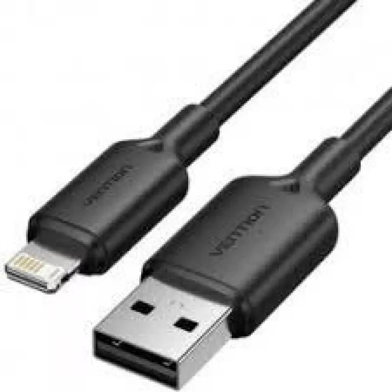 Lightning laidas Vention LAMBH, 2 m, USB-A į Lightning, juodas