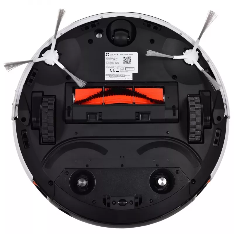 Robotas dulkių siurblys EZVIZ RS2 su kartografavimu, 4000 Pa siurbimo galia, 5200 mAh baterija, 220 min. veikimo laikas, plaunama šluoste, bazinė stotis su 5/5,5 L vandens talpyklomis