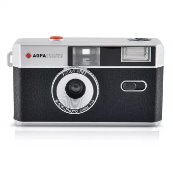 AgfaPhoto 603000 juostinis fotoaparatas kompaktiškas juostinis fotoaparatas 35 mm juoda - sidabrinė (603000)