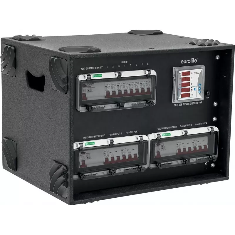 Maitinimo skirstytuvas EUROLITE SBM-63B 30248411 63A 3 fazių