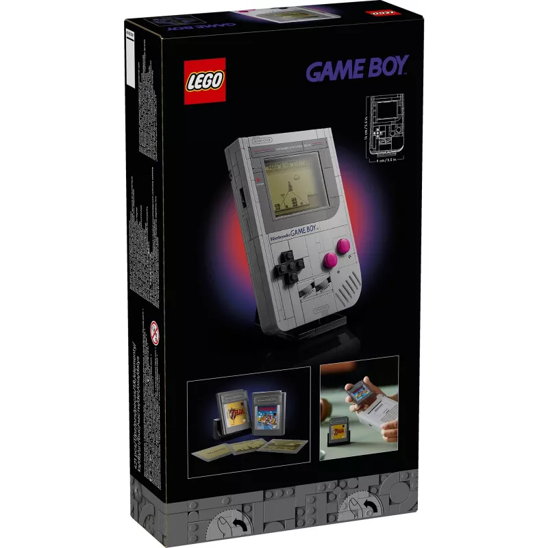 LEGO Retro Design Building Set Game Boy 72046 – detalus modelis, vitrininis stovas