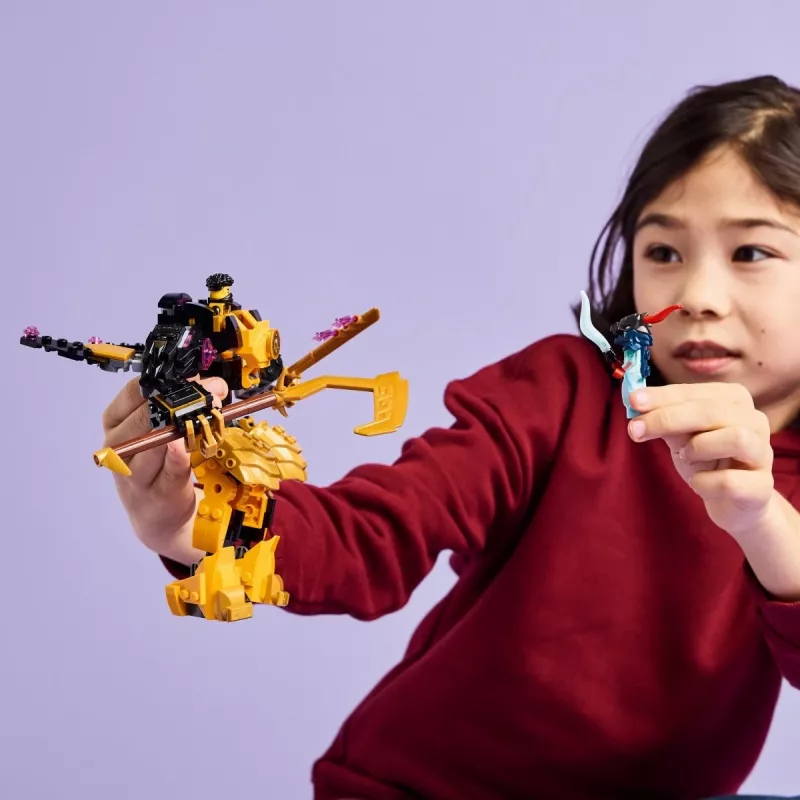 LEGO statybinis rinkinys NINJAGO 71839 Arino Spinjitzu mūšio mecha, 213 dalių, 2 mini figūrėlės, aukštis 160 mm